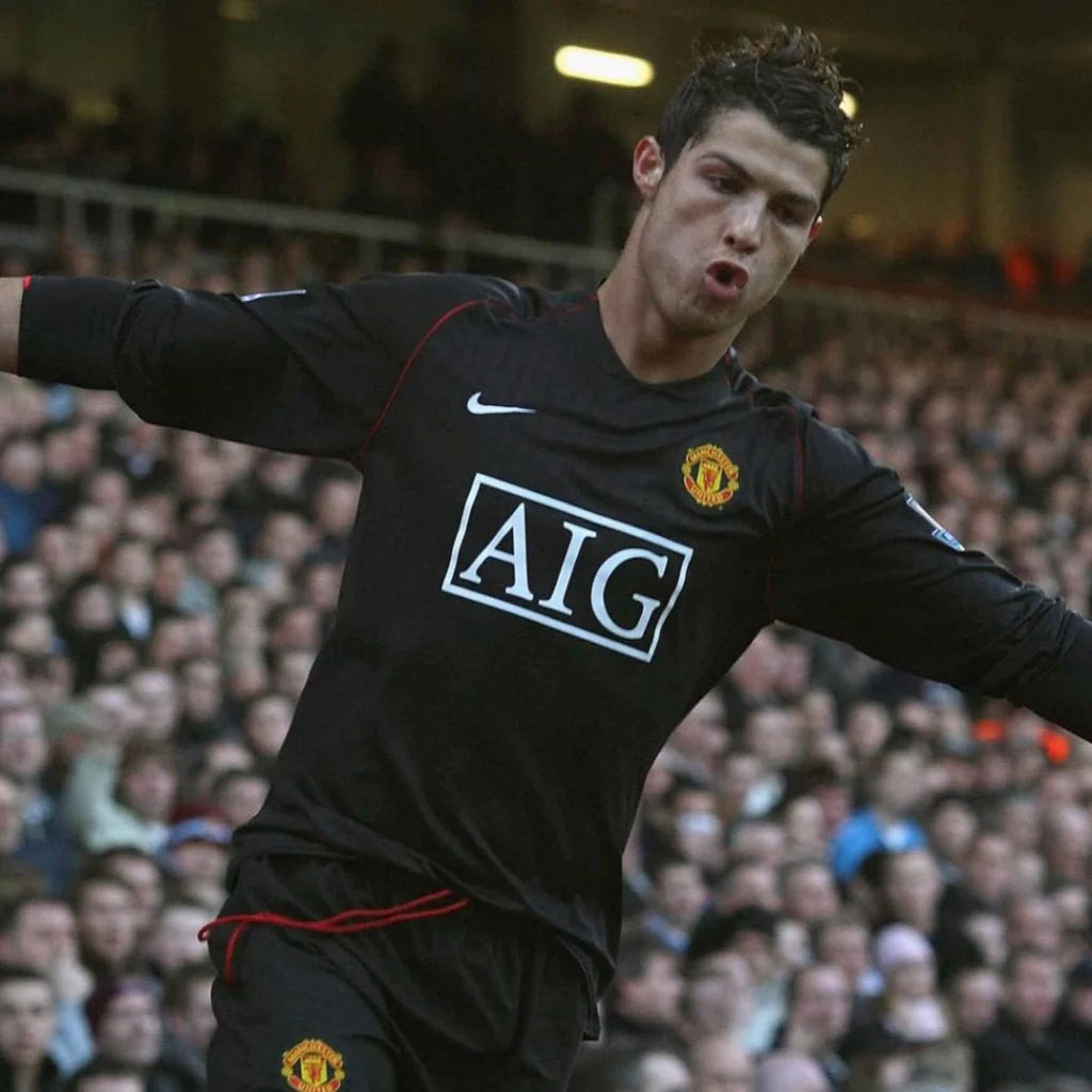 Manchester United Visitante 2007/2008 Manga larga